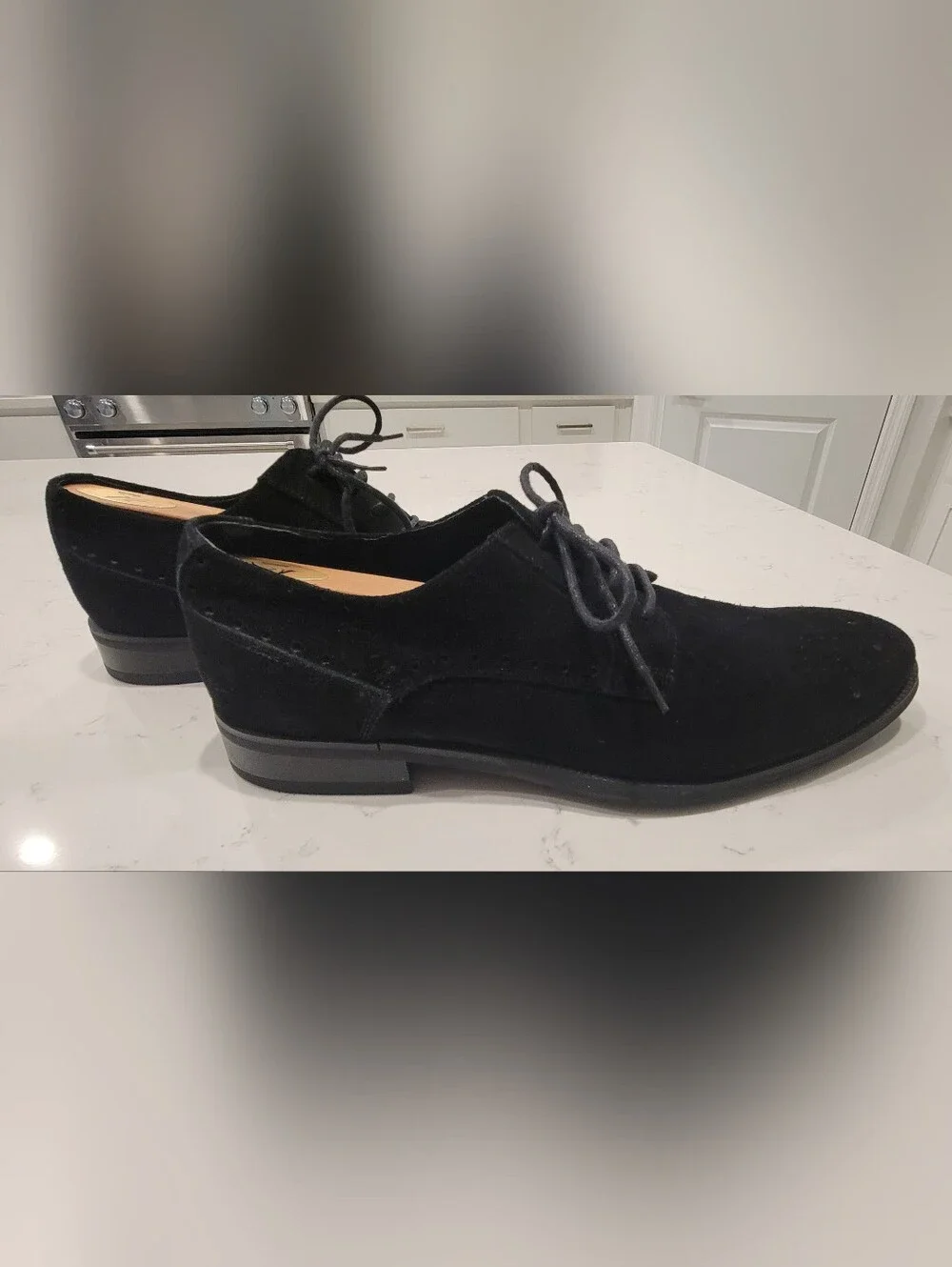 NWOT Stacy Adams Men's Black Suede Derby Oxfords Sz 10M